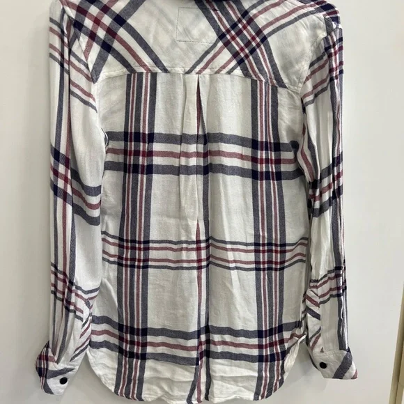 Rails Button Up Shirt-Women's Size XS (Red/White/Blue) - Picture 3 of 5